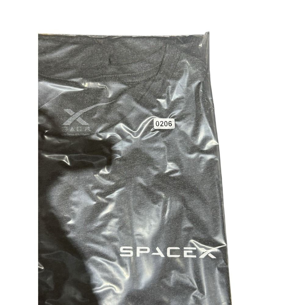 SPACEX T Shirt Womens Large Gray Dragon Capsule Blueprint Graphic NEW - Picture 11 of 11